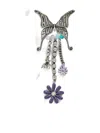 Marc Jacobs Butterfly Chain Flower Earrings In Metallic