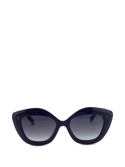 Marc Jacobs Butterfly-frame Sunglasses In Blue