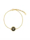 Marc Jacobs The Button Chain Bracelet In Gold