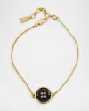 Marc Jacobs Button Chain Bracelet In Black