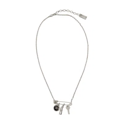 MARC JACOBS MARC JACOBS BUTTON CHARM NECKLACE