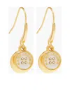 Marc Jacobs Button Drop Earrings In Gold