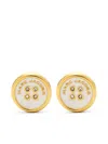 Marc Jacobs The Button Crystal-embellished Stud Earrings In Gold