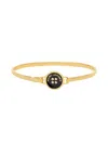 Marc Jacobs Women's The Button Hinge Bracelet In Black