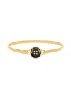 Marc Jacobs Women's The Button Hinge Bracelet In Black