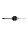 Marc Jacobs The Button Hinge Enamel Bracelet In Black