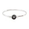 Marc Jacobs Button Hinge Bracelet In Silver