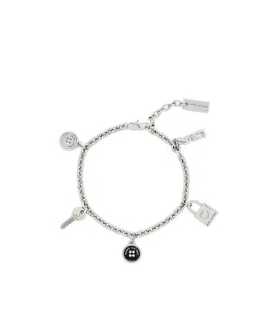 Marc Jacobs The Button Charm Bracelet In White