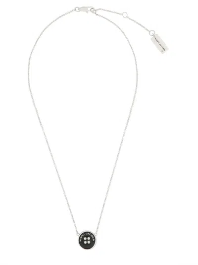 Marc Jacobs Button Pendant Necklace In Multicolour