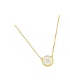 Marc Jacobs Button Pendant Necklace In White