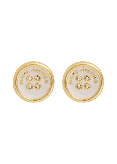 MARC JACOBS MARC JACOBS BUTTON STUD EARRINGS