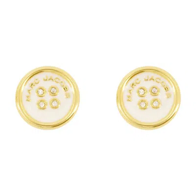 MARC JACOBS MARC JACOBS BUTTON STUD  EARRINGS