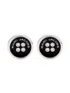 Marc Jacobs Silver 'the Button Stud' Earrings In Silver