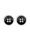 Marc Jacobs Silver 'the Button Stud' Earrings In Silver