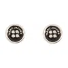 Marc Jacobs Silver 'the Button Stud' Earrings In Silver