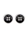 Marc Jacobs Silver 'the Button Stud' Earrings In Silver