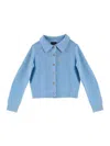 Marc Jacobs Cableknit Charm Cardigan In Blue