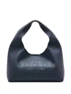 Marc Jacobs Calfskin Shoulder Bag With Distinctive Hobo Shape In Blue