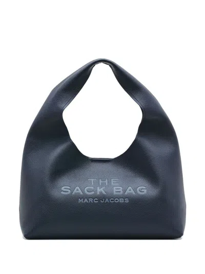 Marc Jacobs Calf Leather Shoulder Bag In Midnight Blue