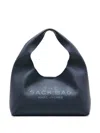 Marc Jacobs Calfskin Shoulder Bag With Distinctive Hobo Shape In Blue