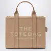 Marc Jacobs Tote Bag The Leather Medium Camel In Brown