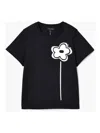Marc Jacobs 'floral Bouquet' Crew Neck T-shirt In Black