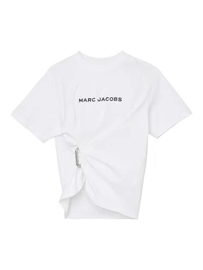 Marc Jacobs Draped Logo T-shirt In White