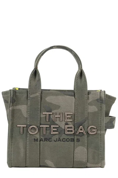 Marc Jacobs Camouflage Jacquard Fabric Tote Bag In Green
