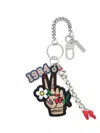 Marc Jacobs The Cluster Peace Sign Bag Charm In Multi