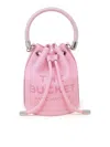 MARC JACOBS MARC JACOBS CANDY PINK LEATHER THE MINI BUCKET