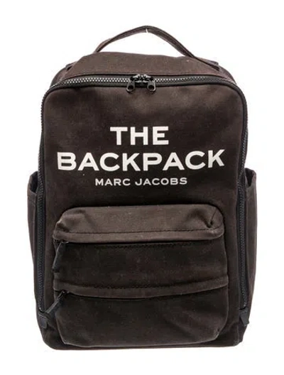 Pre-owned Marc Jacobs Canvas Backpack In Black