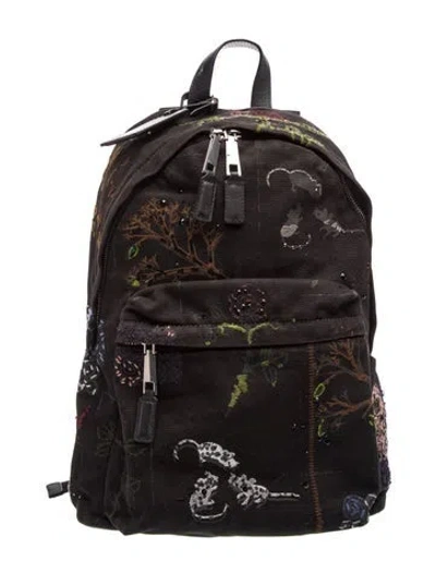 Pre-owned Marc Jacobs Canvas Backpack In Black