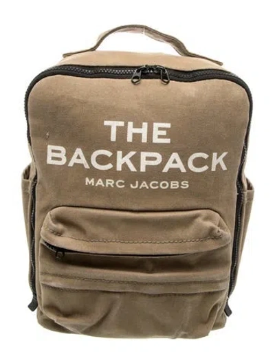 Pre-owned Marc Jacobs Canvas Backpack In Neutrals