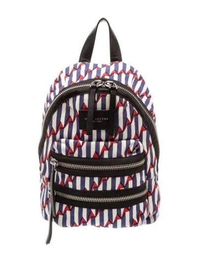 Pre-owned Marc Jacobs Canvas Backpack In White