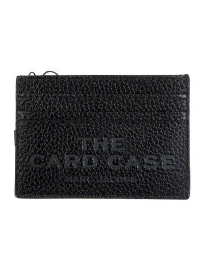 Pre-owned Marc Jacobs Canvas Card Holder In Black