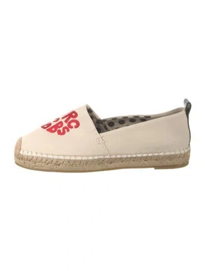 Pre-owned Marc Jacobs Canvas Graphic Print Espadrille Sneakers In Neutrals