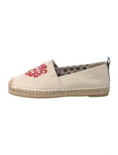 Pre-owned Marc Jacobs Canvas Graphic Print Espadrille Sneakers In Neutrals