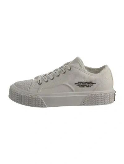 Pre-owned Marc Jacobs Canvas Graphic Print Sneakers In Multicolor