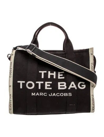 Pre-owned Marc Jacobs Canvas Messenger Bag In Black