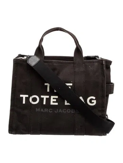 Pre-owned Marc Jacobs Canvas Messenger Bag In Black