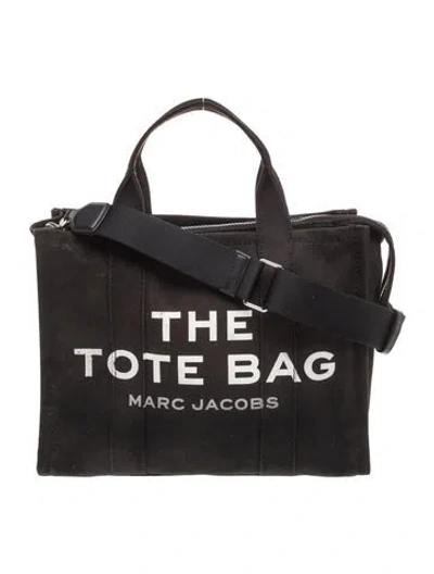 Pre-owned Marc Jacobs Canvas Messenger Bag In Black