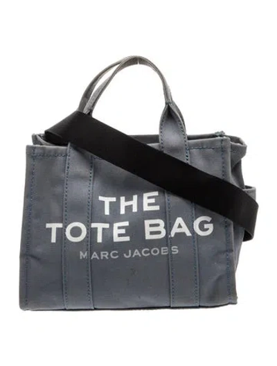 Pre-owned Marc Jacobs Canvas Messenger Bag In Grey