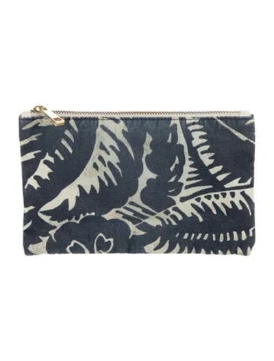 Pre-owned Marc Jacobs Canvas Pattern Cosmetic Pouch In Blue