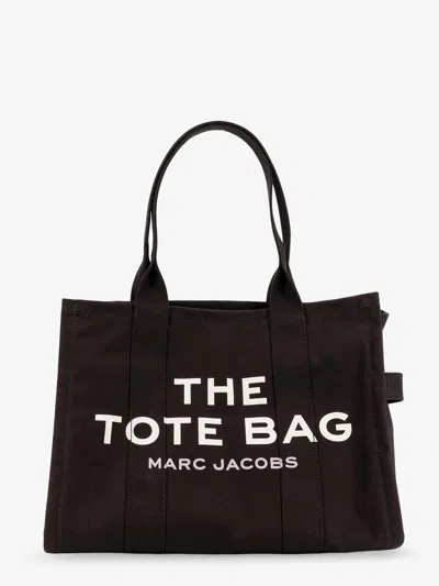 Marc Jacobs Canvas Shopping Bag With Frontal Logo In Brown