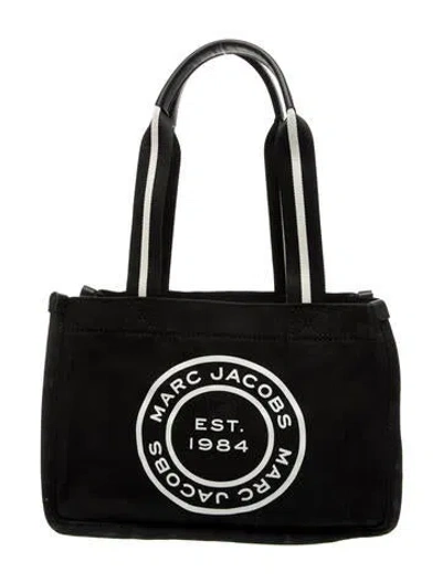 Pre-owned Marc Jacobs Canvas Shoulder Bag In Black