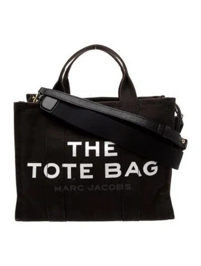 Pre-owned Marc Jacobs Canvas Shoulder Bag In Black