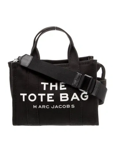 Pre-owned Marc Jacobs Canvas Shoulder Bag In Black