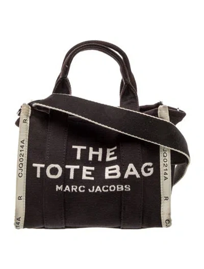 Pre-owned Marc Jacobs Canvas Shoulder Bag In Black