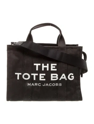 Pre-owned Marc Jacobs Canvas Shoulder Bag In Black