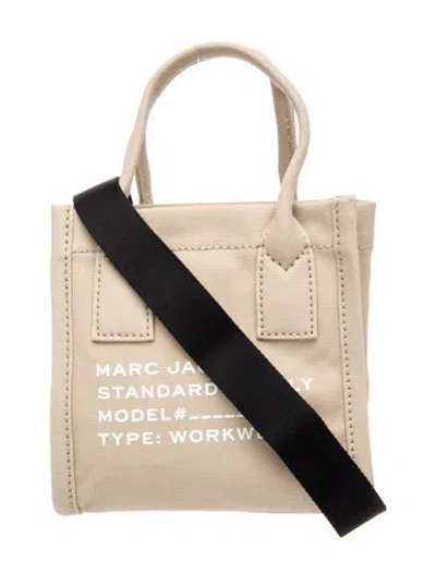 Pre-owned Marc Jacobs Canvas Shoulder Bag W/ Tags In Neutral